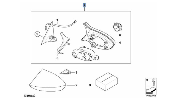 BMW M Außenspiegel M3 E92 E93 Hochglanz Shadow Line Memory Anklappfunktion 51168053719