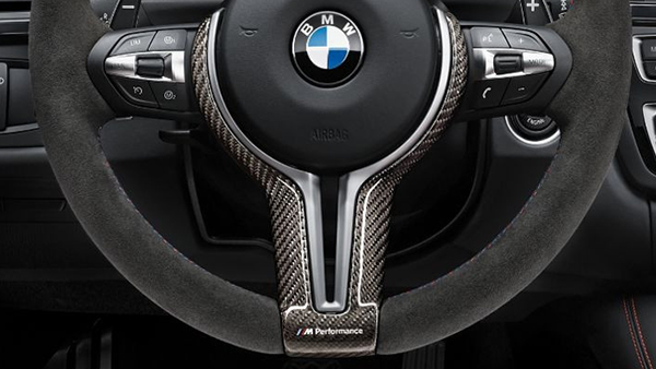 BMW M Performance Lenkradblende Carbon glänzend F80 M3 F82 M4, Innenausstattung (Interieur), ///M Performance