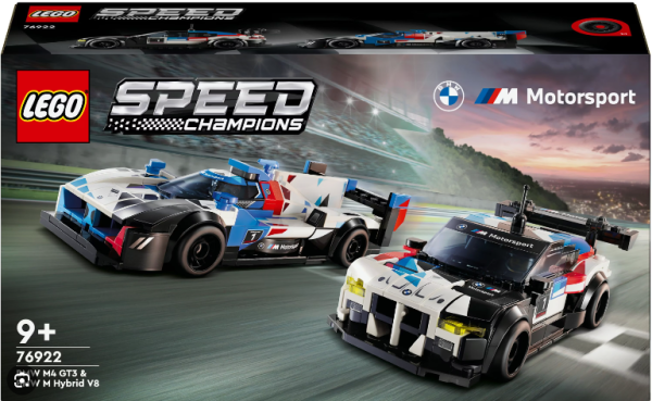 LEGO Speed Champions BMW M4 GT3 & BMW M Hybrid V8 Rennwagen Auto-Spielzeug