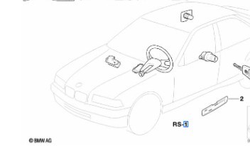 BMW Satz Gleischschließung Schlösser Schlüssel E36 ZV 51218194531